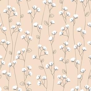 Cotton Plant // Soft Peach // 