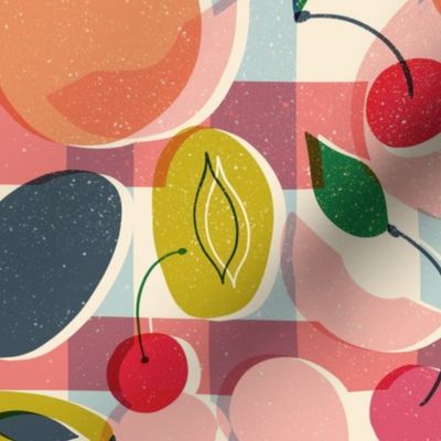 screen print summer fruits // dim