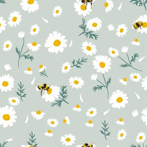 daisy and bee-mint