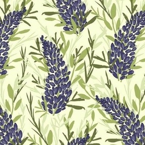 Thick lavender field pattern // small scale