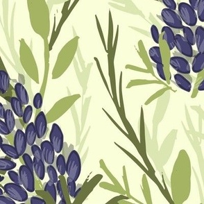 Thick lavender field pattern // big scale