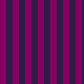 Vertical Awning Stripe Pattern - Rich Plum and Deep Violet