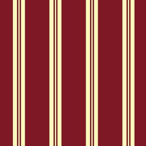 Burgundy stripes