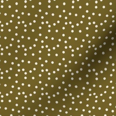Creamy-Polka-dots-in-olive Large 1.6x1.6