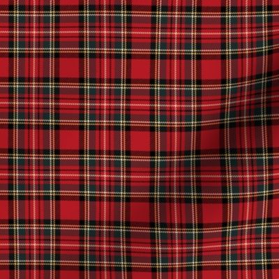 ★ RED TARTAN XS ★ Royal Stewart inspired / Extra Small Scale (2") / Collection : Plaid ’s not dead – Classic Punk Prints