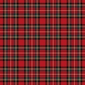 ★ RED TARTAN XS ★ Royal Stewart inspired / Extra Small Scale (2") / Collection : Plaid ’s not dead – Classic Punk Prints