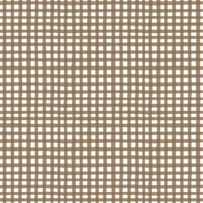 Picnic Gingham - Small Brown