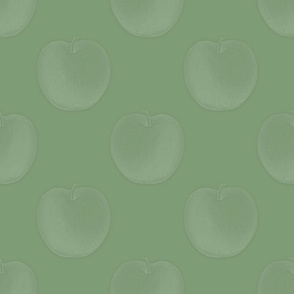 Celadon with apples