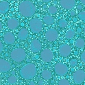 bubble pebbles - teal