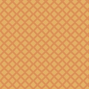 waffle cone inspired diagonal grid