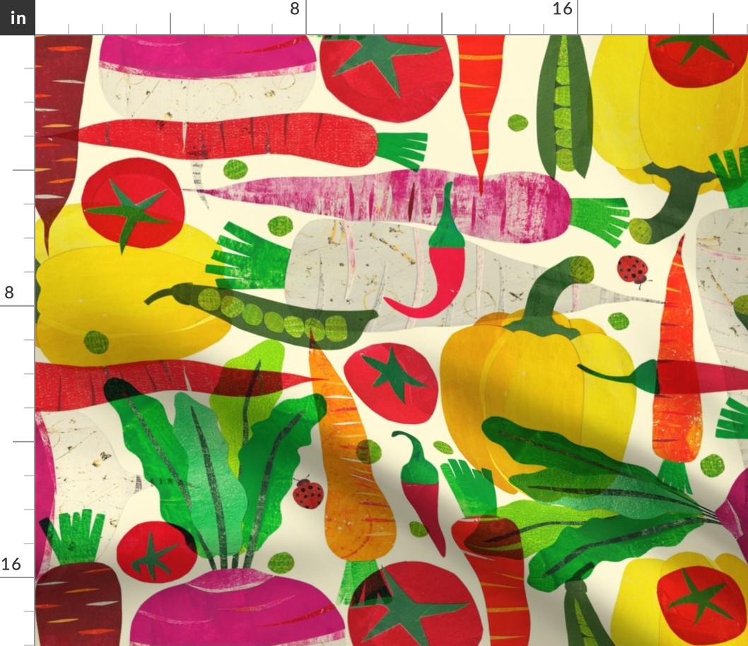 Large Papercut Vegetables Aribombari