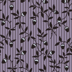 Ornate hazel branches in violet