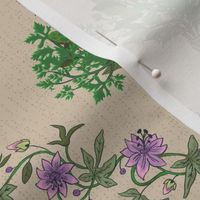 French Kitchen Garden Damask | large jumbo scale