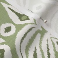 Olives and Cream Bloom Ikat