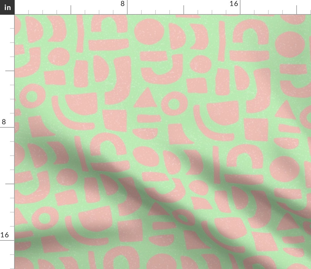 Blush Shapes - Light Green