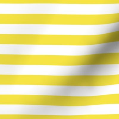 Illuminating Yellow and White Horizontal Cabana Tent Stripes