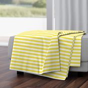 Illuminating Yellow and White Horizontal Cabana Tent Stripes