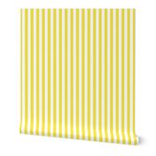 Illuminating Yellow and White Vertical Cabana Tent Stripes