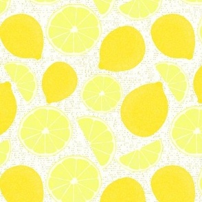 Lemon Slightly Off White Background