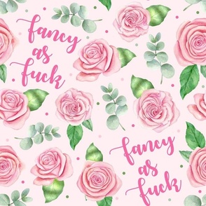 Large Scale Fancy as Fuck Pink Rose Floral