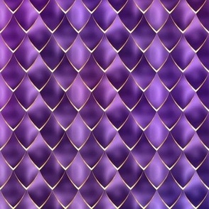 Smaller Scale Dragon Scales in Purple and Gold