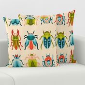 Mid Century Colorful Bugs / Medium Scale