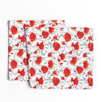 Red poppy - medium
