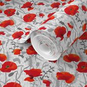 Red poppy - medium
