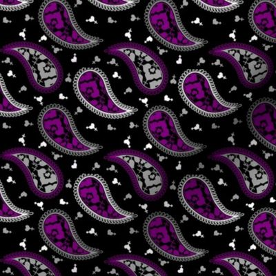 Asexual Pride Paisley
