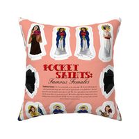 Pocket Saints Plushies : Famous Females 27 x 18 inches