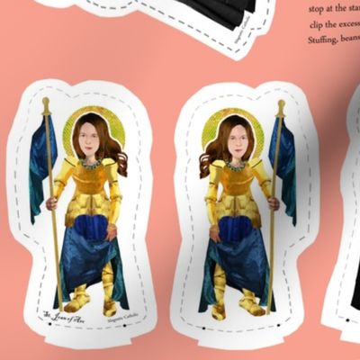 Pocket Saints Plushies : Famous Females 27 x 18 inches