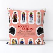 Pocket Saints Plushies : Famous Females 27 x 18 inches