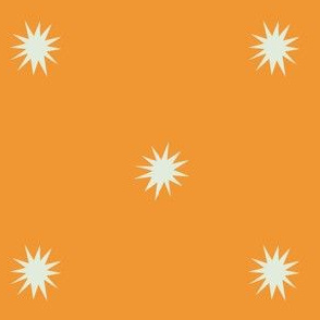 Vintage Suns//Navel Orange Background + Dove Grey Suns