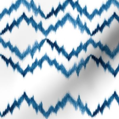 NAVY Zig Zag Ikat 