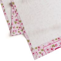 Large 27x18 Fat Quarter Panel Zen as Fuck Pink Cherry Blossoms Funny Sweary Adult Humor for Wall Art or Tea Towel