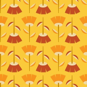 Scandi Flowers // Large Tulips on Yellow