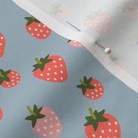 Strawberries on Powder Blue-small