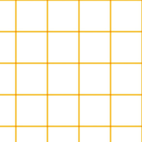 windowpane grid 4" golden yellow
