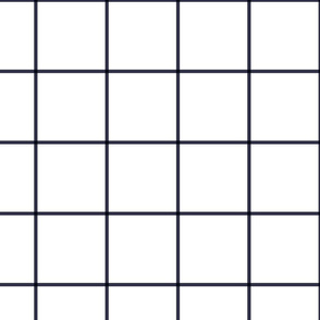 windowpane grid 4" midnight blue