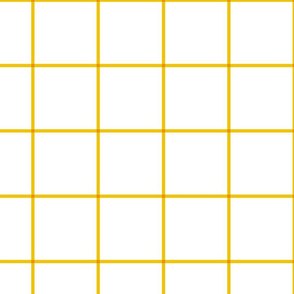 windowpane grid 4" mustard yellow