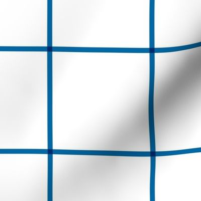 windowpane grid 4" royal blue