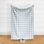 windowpane grid 4" royal blue