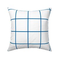 windowpane grid 4" royal blue