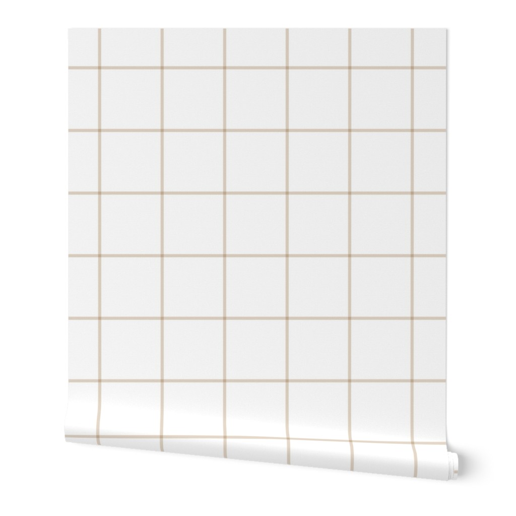 windowpane grid 4" sand