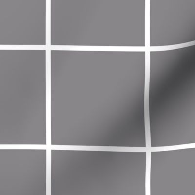windowpane grid 4" granite grey reversed