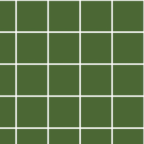 windowpane grid 4" hunter green reversed