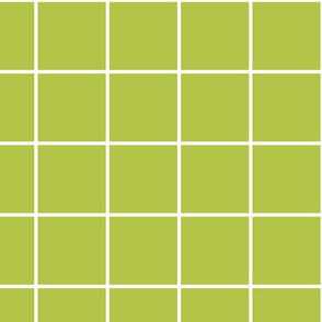 windowpane grid 4" lime green reversed