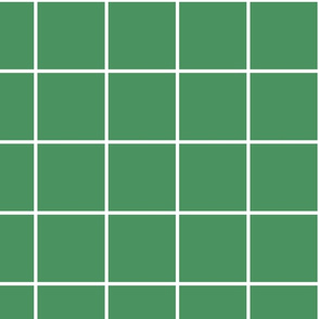 windowpane grid 4" kelly green reversed