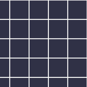 windowpane grid 4" midnight blue reversed