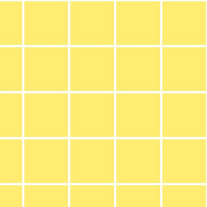 windowpane grid 4" lemon yellow reversed